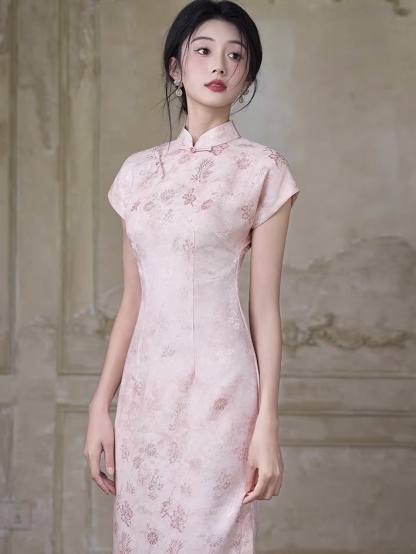 Hang Ding Floral Cheongsam