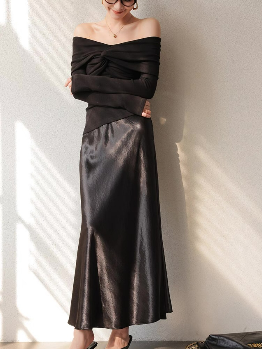 Xylina Off Shoulder Knot Top