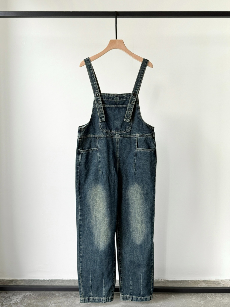 American Denim Dungaree Pants & Pezy Basic Tee