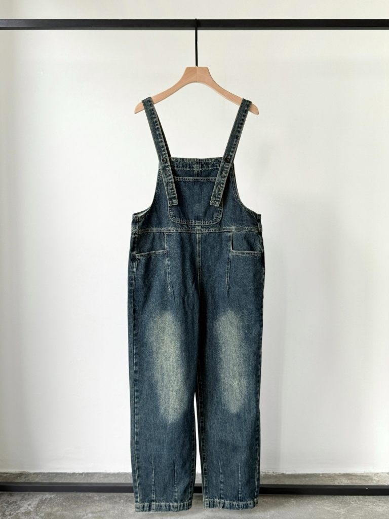 American Denim Dungaree Pants & Pezy Basic Tee