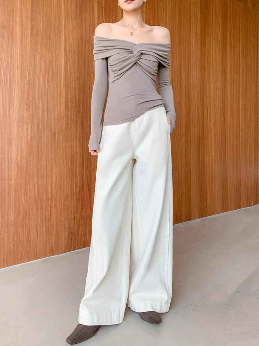 Xylina Off Shoulder Knot Top