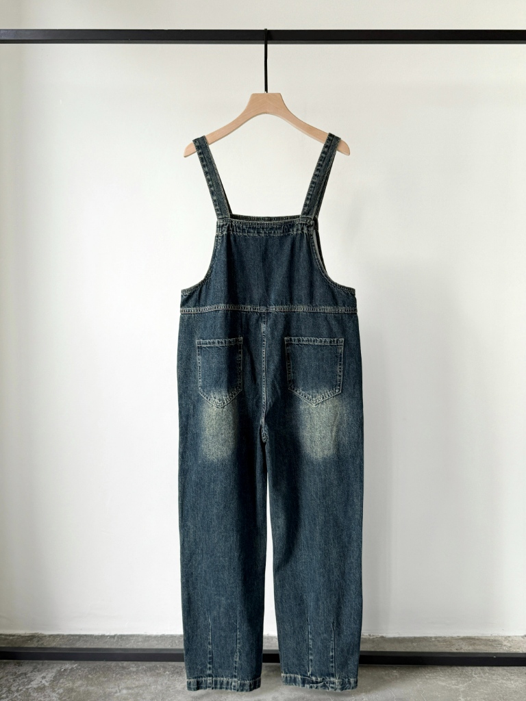 American Denim Dungaree Pants & Pezy Basic Tee
