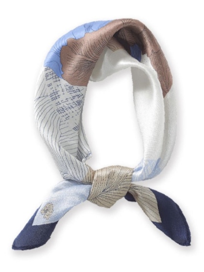Zofia Floral Square Scarf -The Black Bow-