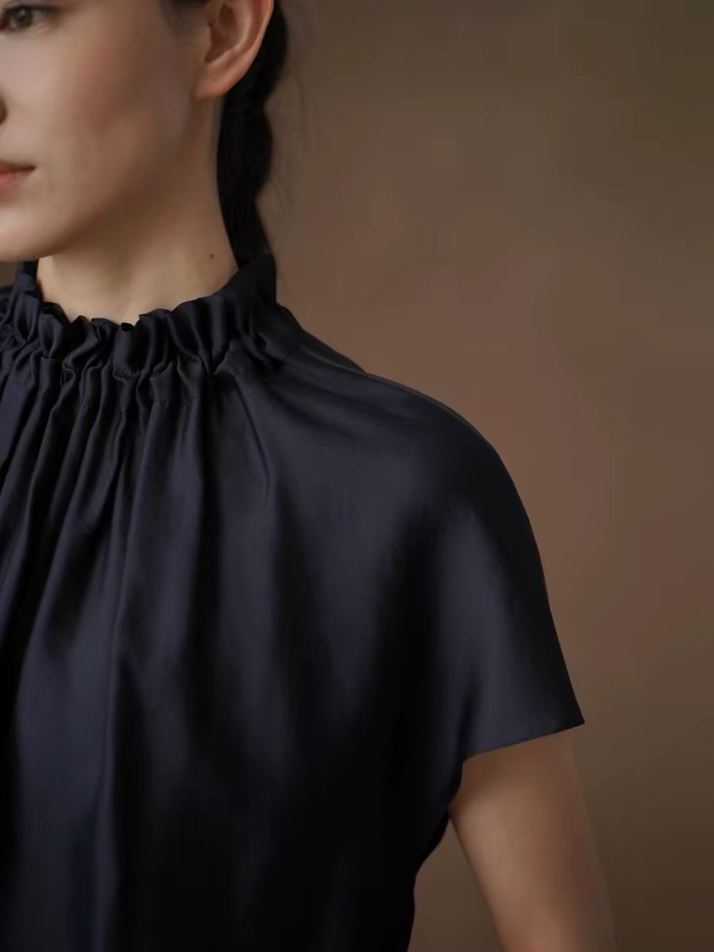 Hafsa Gathered Neck Top