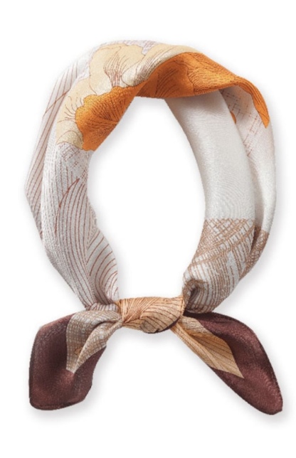Zofia Floral Square Scarf -The Black Bow-