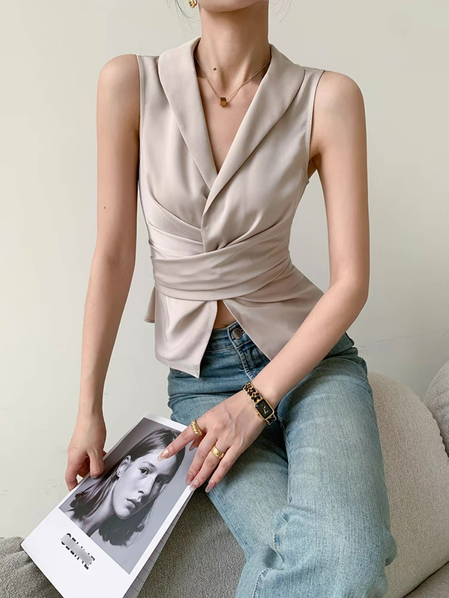 Xhury Shawl Collar Vest