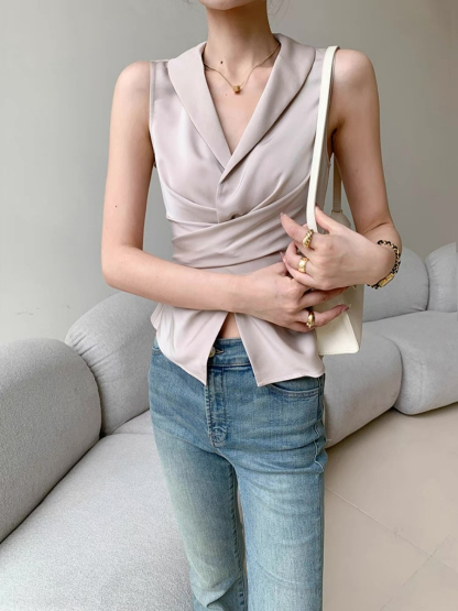 Xhury Shawl Collar Vest