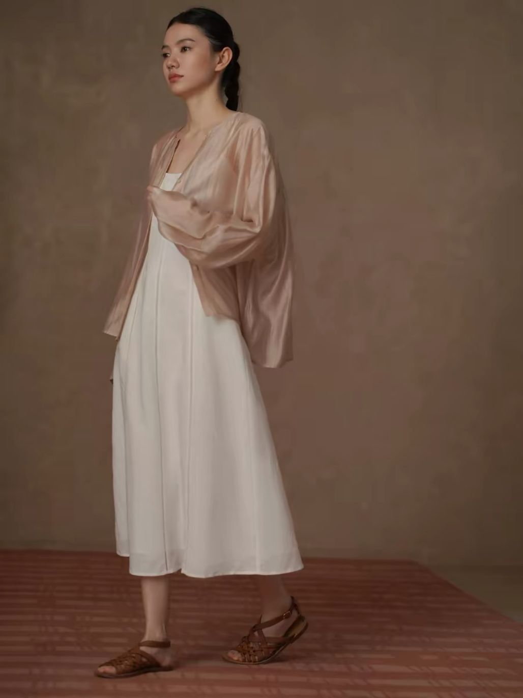 Haze Linen Strappy Dress