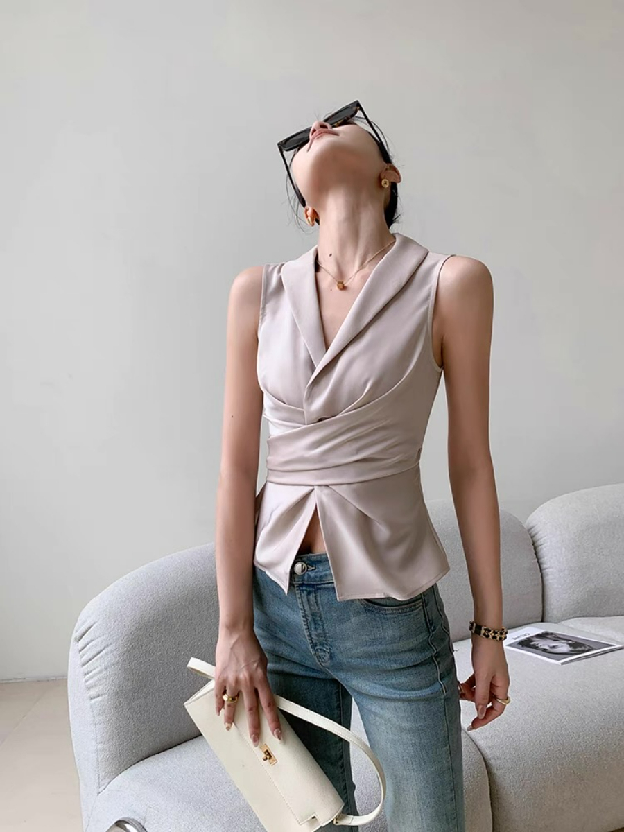 Xhury Shawl Collar Vest