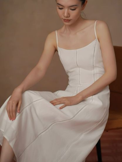 Haze Linen Strappy Dress