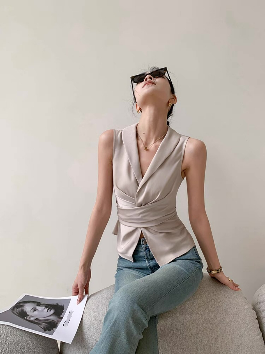 Xhury Shawl Collar Vest