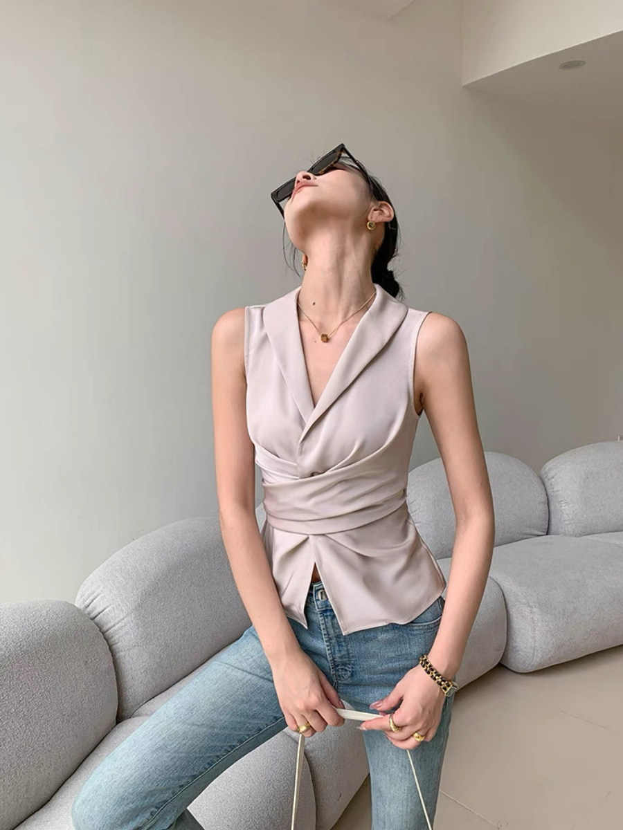 Xhury Shawl Collar Vest