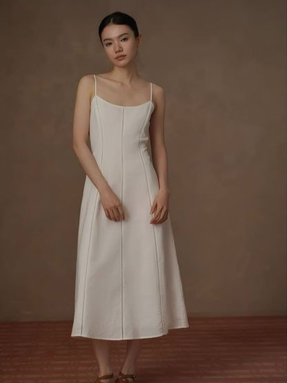 Haze Linen Strappy Dress