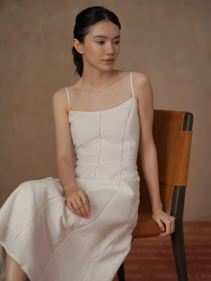 Haze Linen Strappy Dress