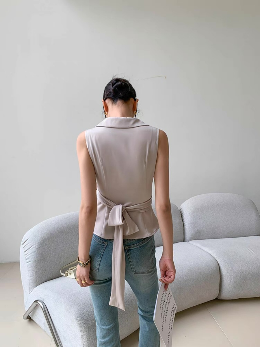 Xhury Shawl Collar Vest