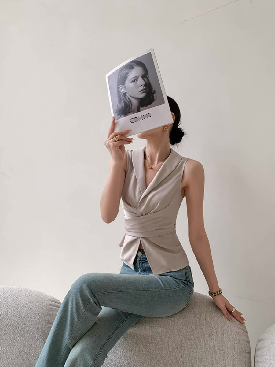Xhury Shawl Collar Vest