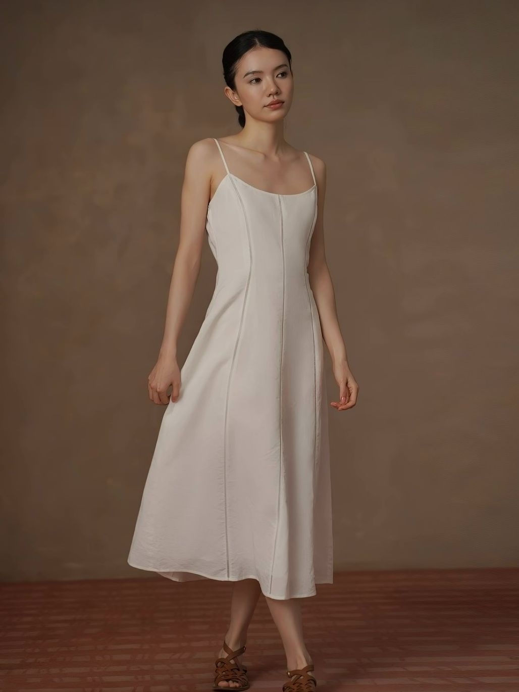 Haze Linen Strappy Dress