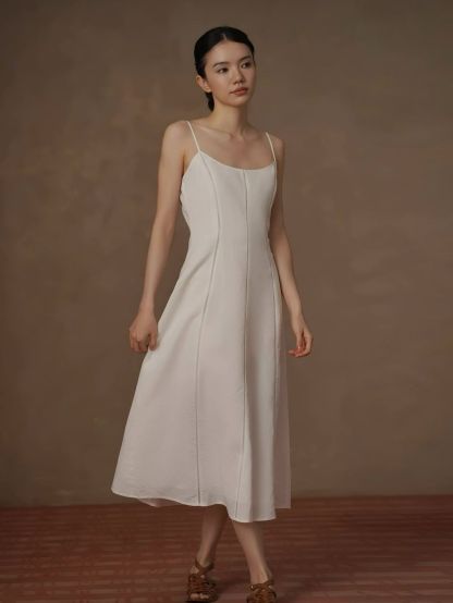 Haze Linen Strappy Dress