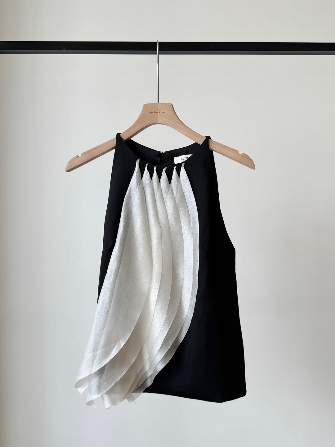 Moonzie Draped Fringe Halter Top
