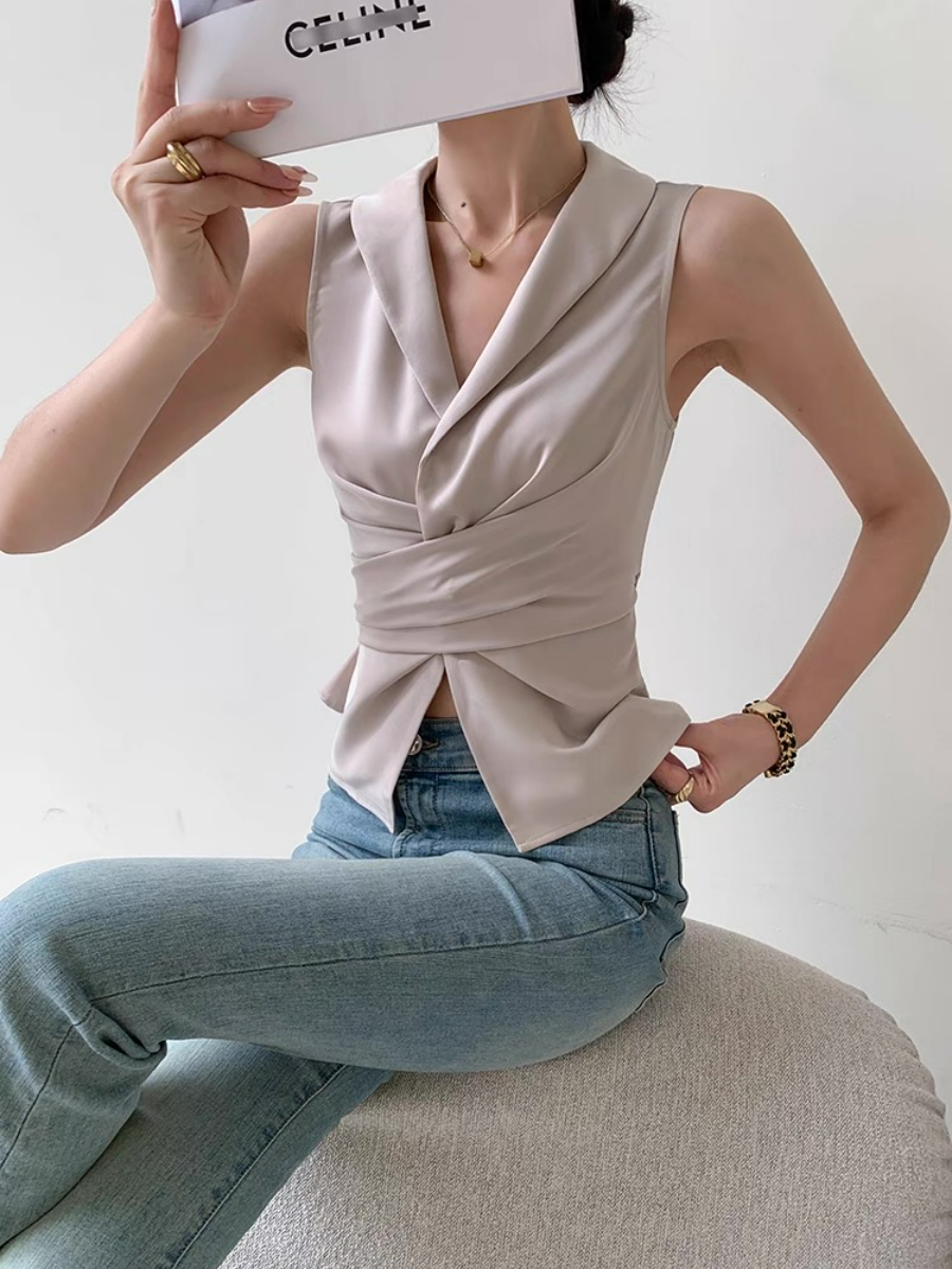 Xhury Shawl Collar Vest