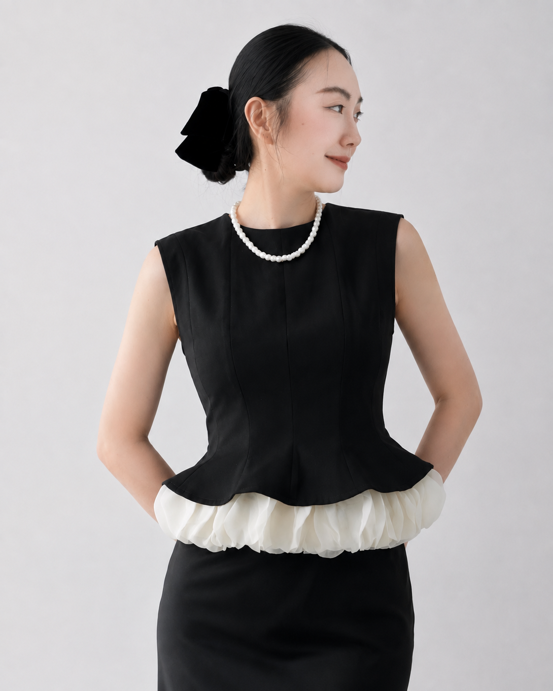 Charlotte Trim Peplum Top