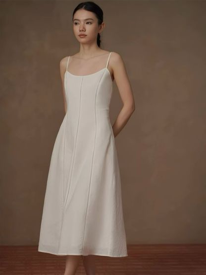 Haze Linen Strappy Dress