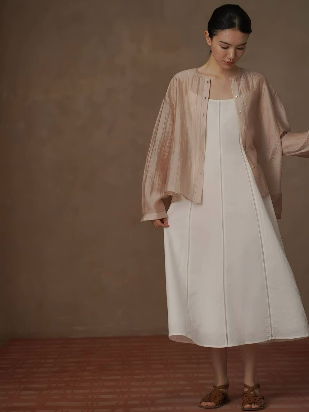Haze Linen Strappy Dress