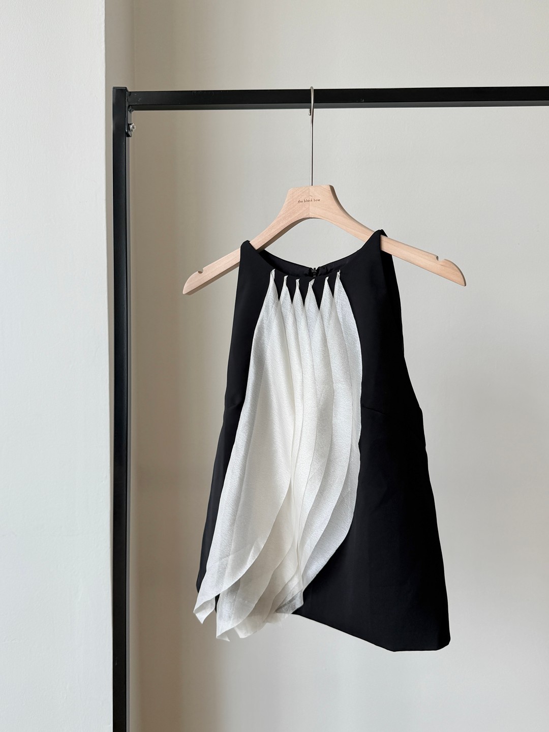 Moonzie Draped Fringe Halter Top