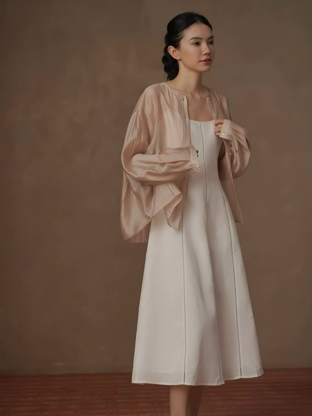 Haylee Lyocell Linen Blend Long Sleeve Top