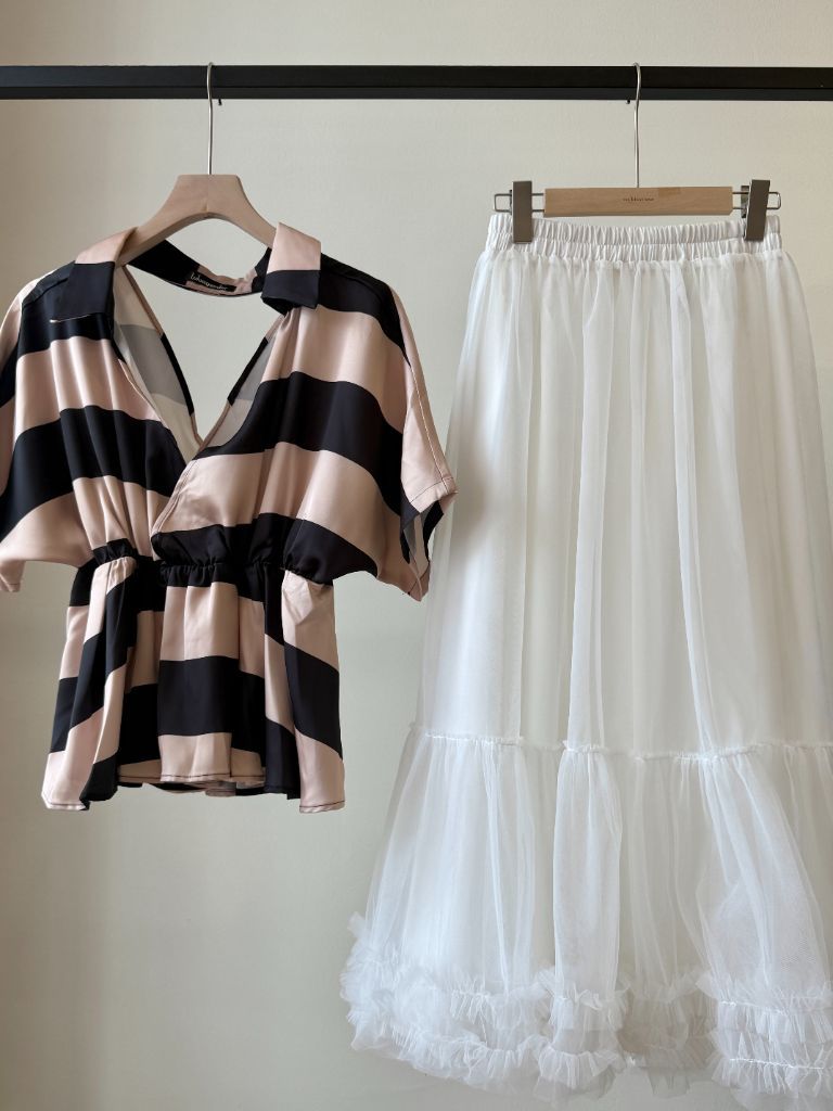 Venyce Layered Mesh Skirt