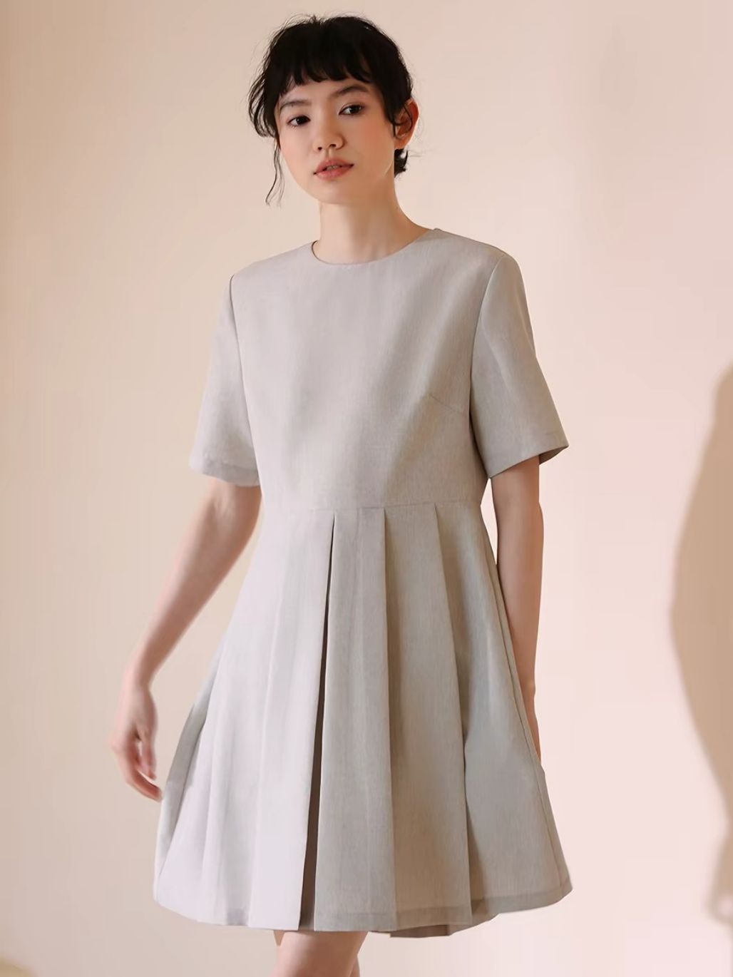 Heidy Textured Pleated Dress