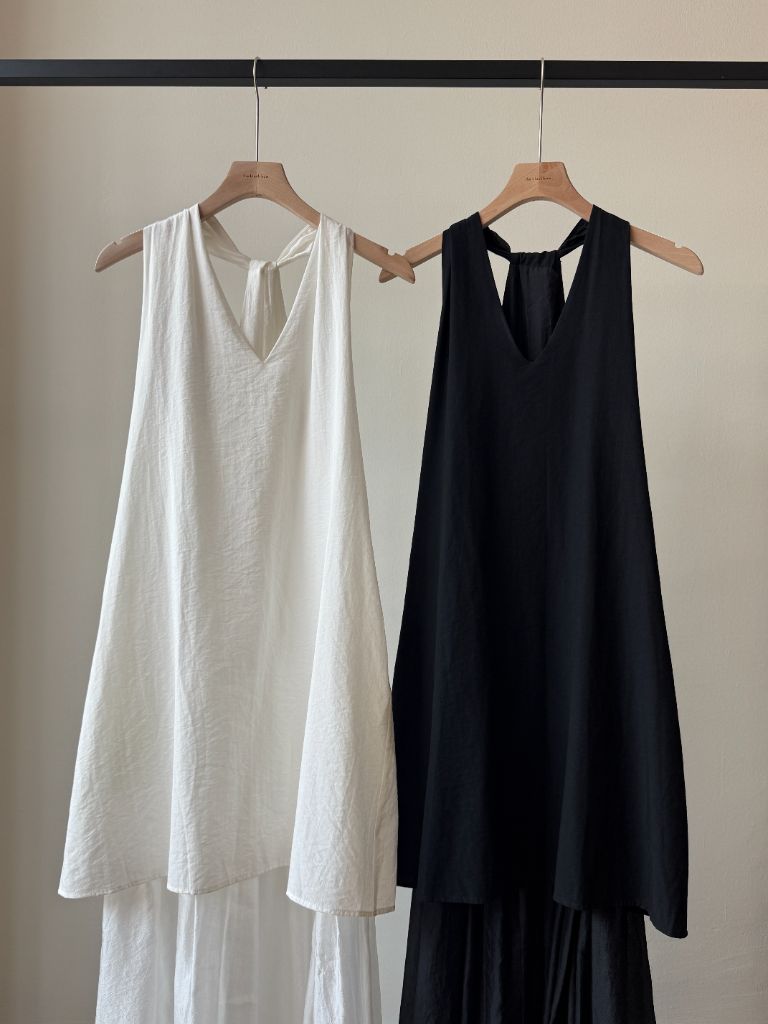 Veya Halter Neck sheer Flare Dress