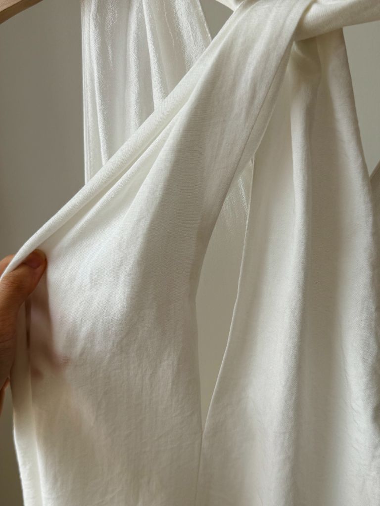 Veya Halter Neck sheer Flare Dress