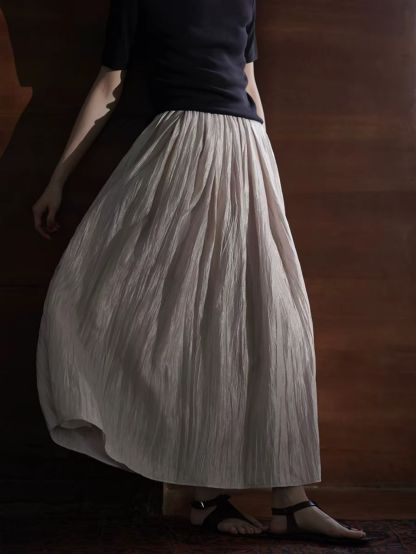 Haddie Textured Flowy Skirt