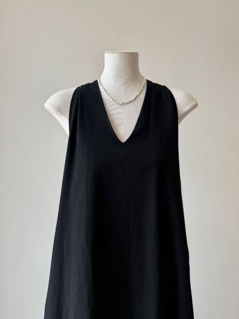 Veya Halter Neck sheer Flare Dress