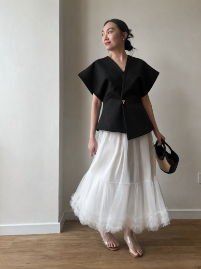 Vibha Sculpted Drape Top