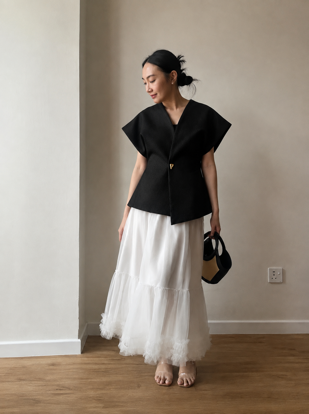 Vibha Sculpted Drape Top