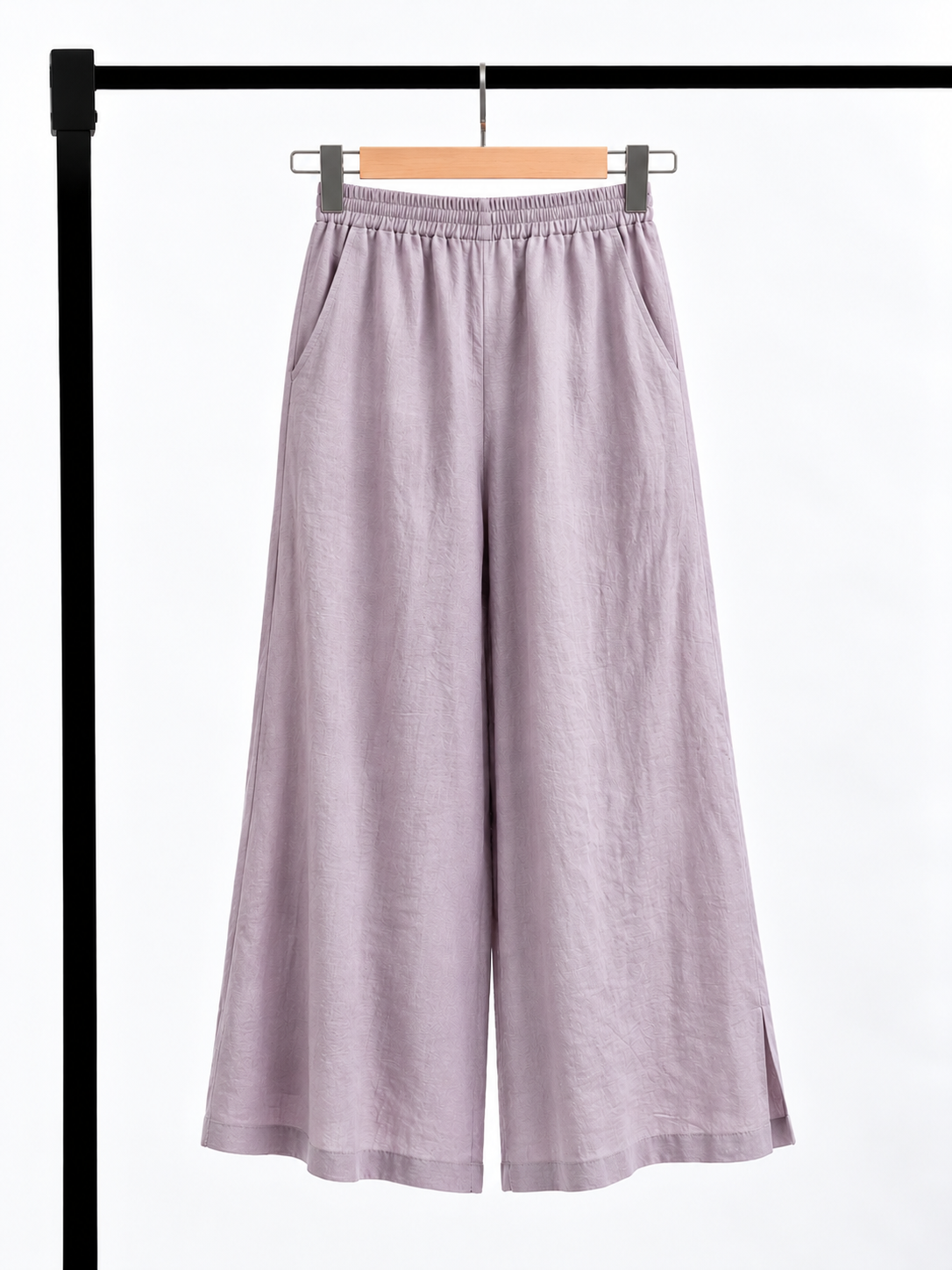 Yan Ju Ramie Wide-Leg Pants
