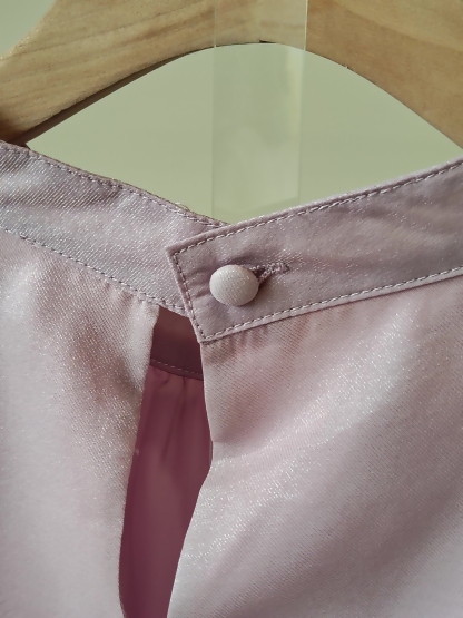 Valeska Pearlecent Ruffle Trim Top