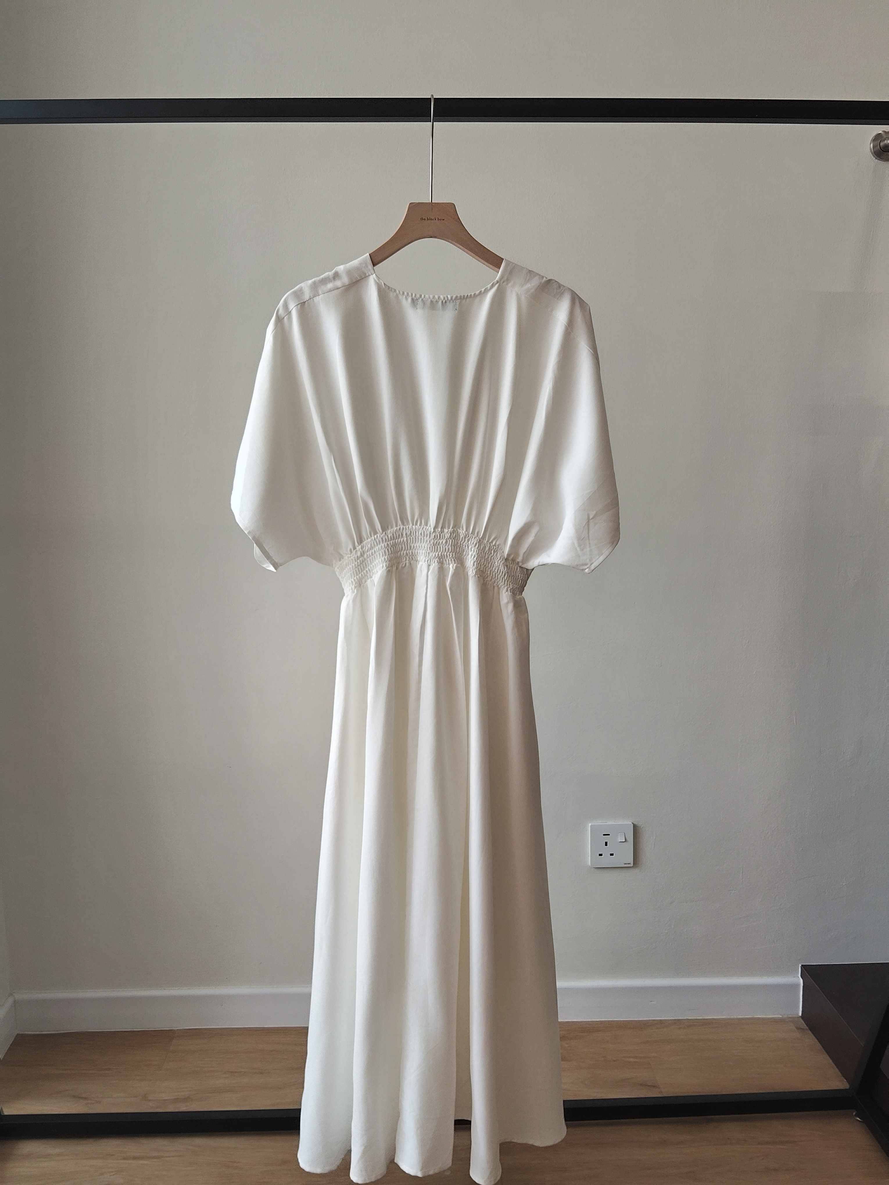 Violet Structured V-Neck Dress