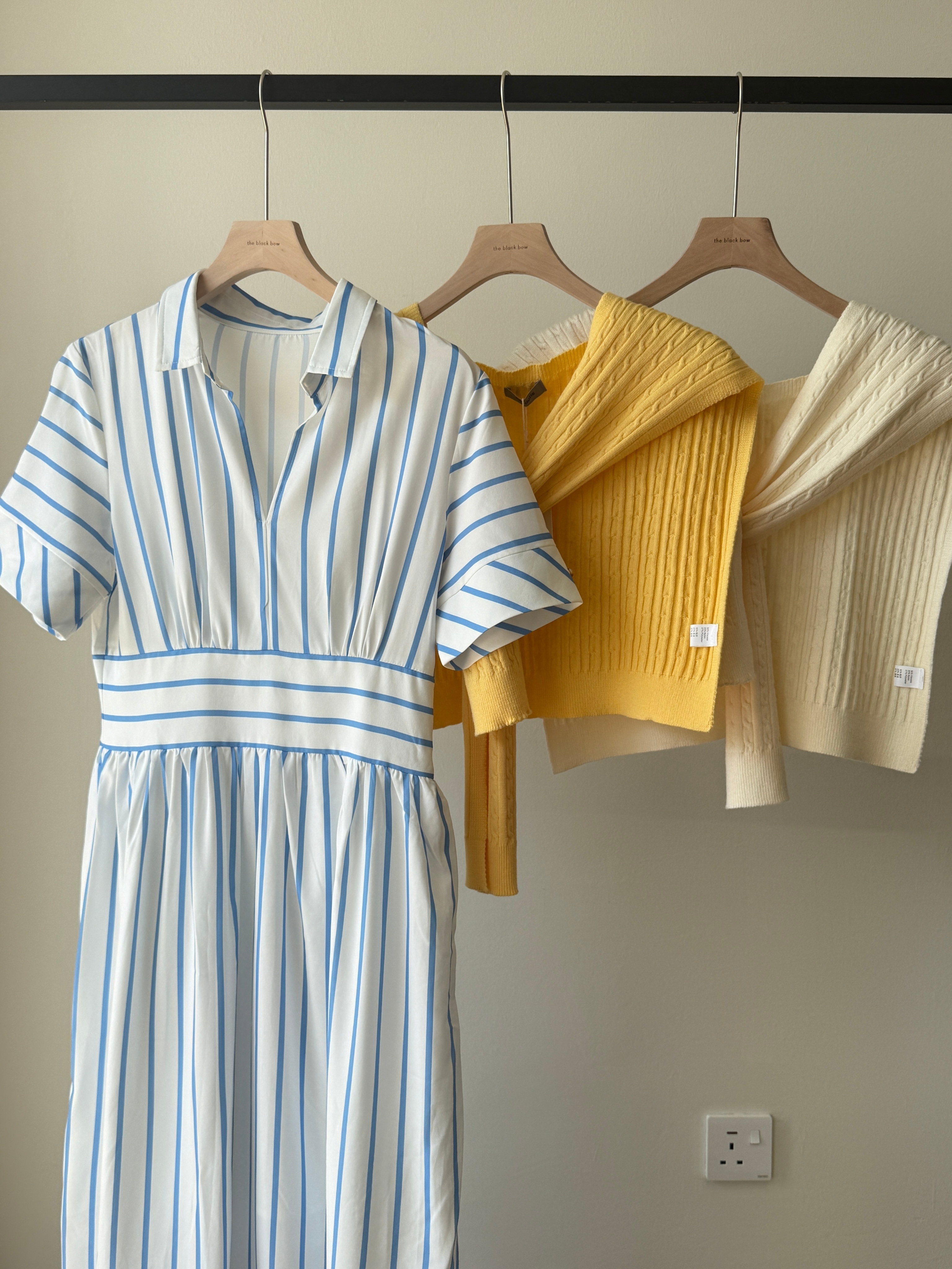 Vivianna Collar Stripe Shirt Dress
