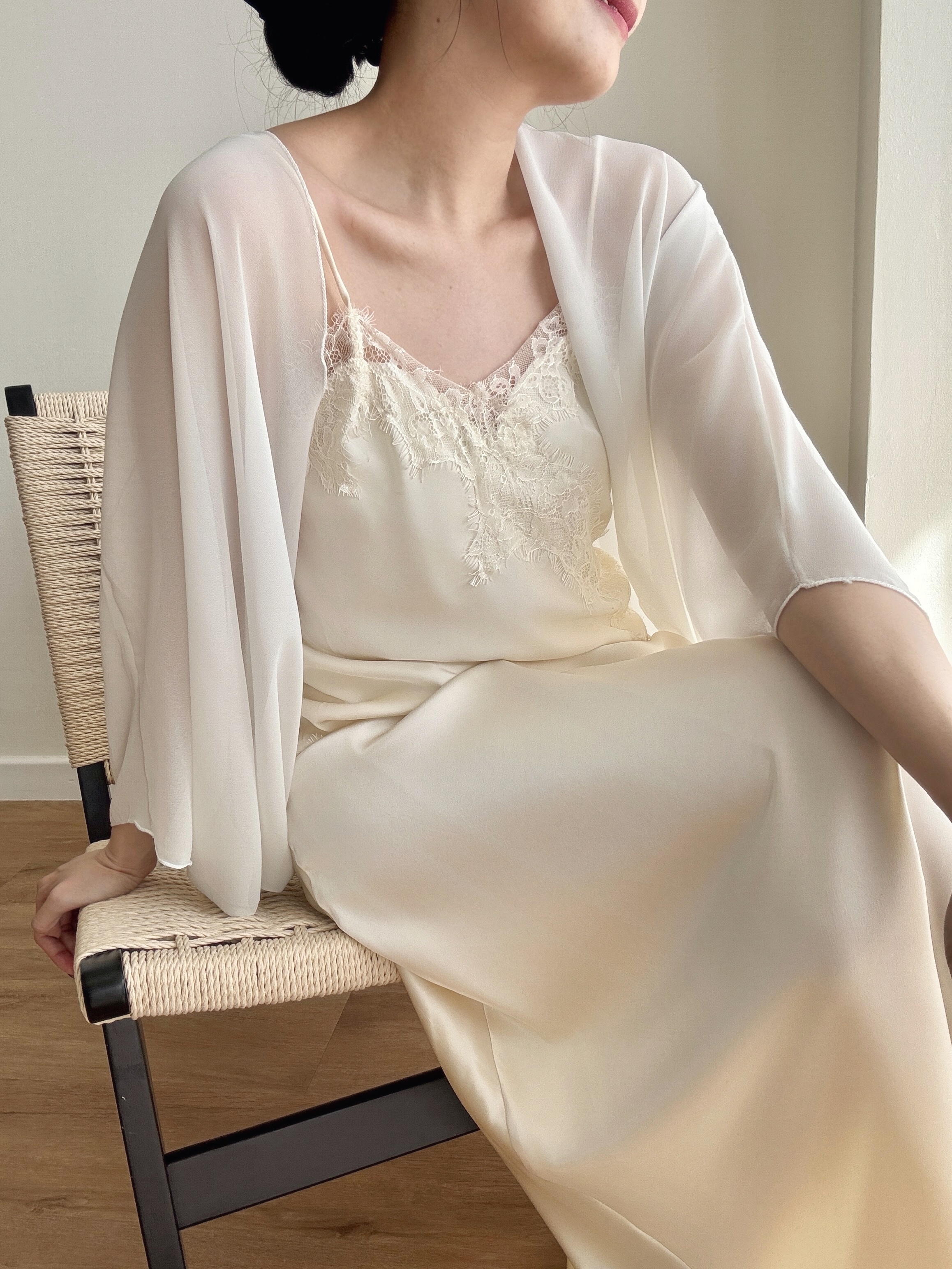 Veera Asymmetric Lacey Cami Top