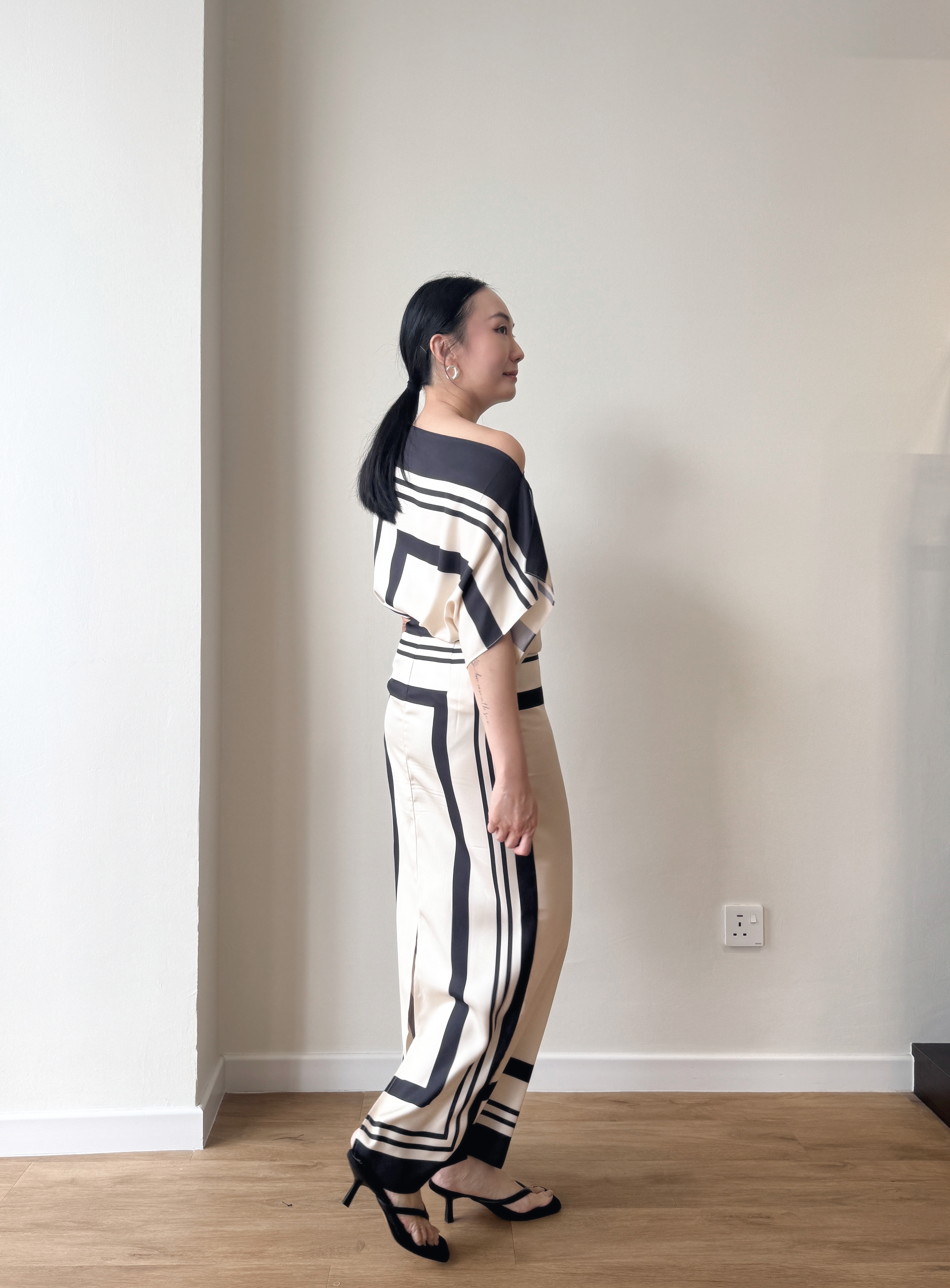 Wrenley Geometric Draped Top (Skirt to purchase seperately)