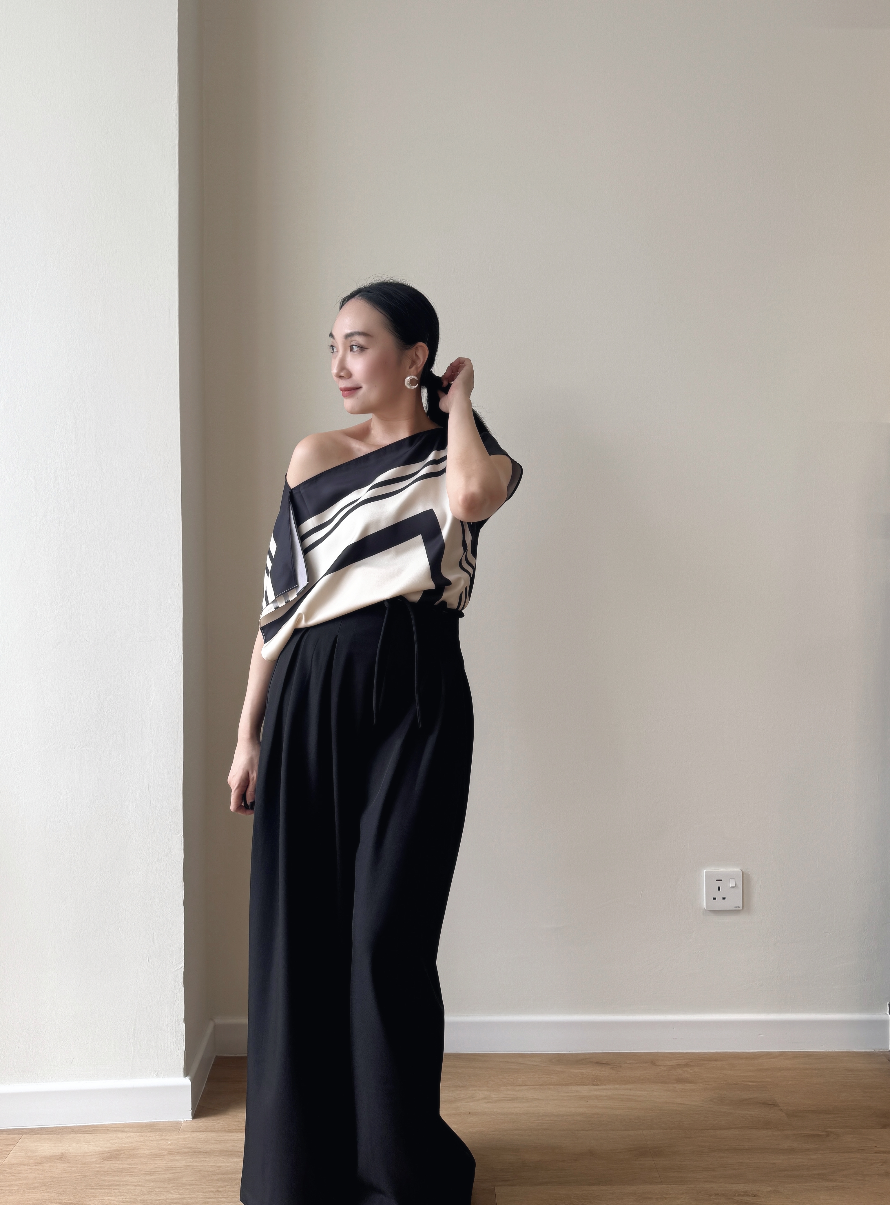 Wrenley Geometric Draped Top (Skirt to purchase seperately)