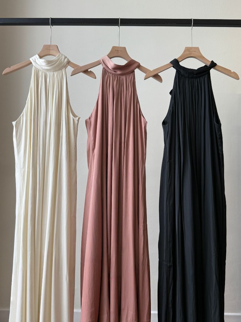 Winona Neck Tie Maxi Dress