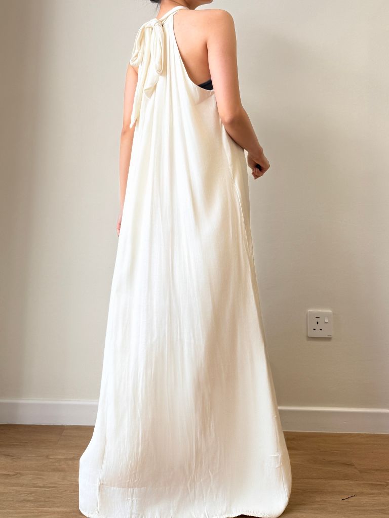 Winona Neck Tie Maxi Dress