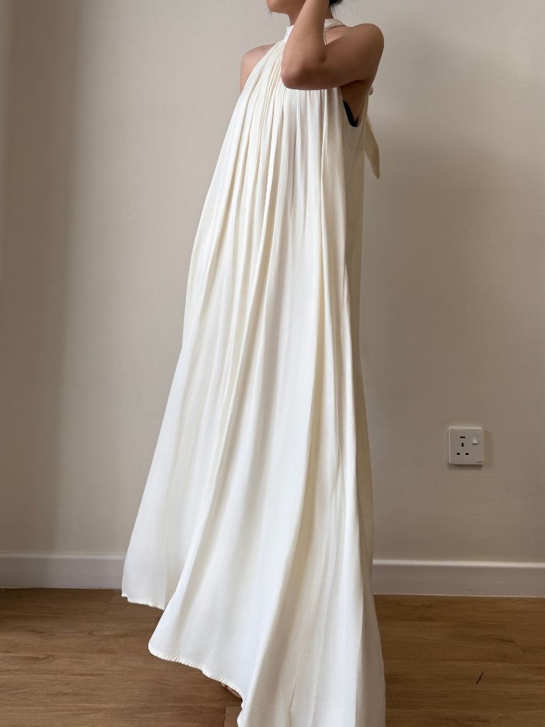 Winona Neck Tie Maxi Dress