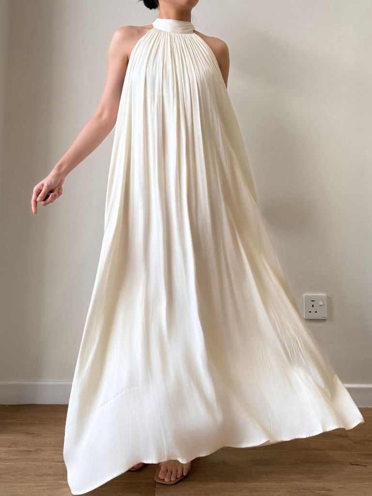 Winona Neck Tie Maxi Dress
