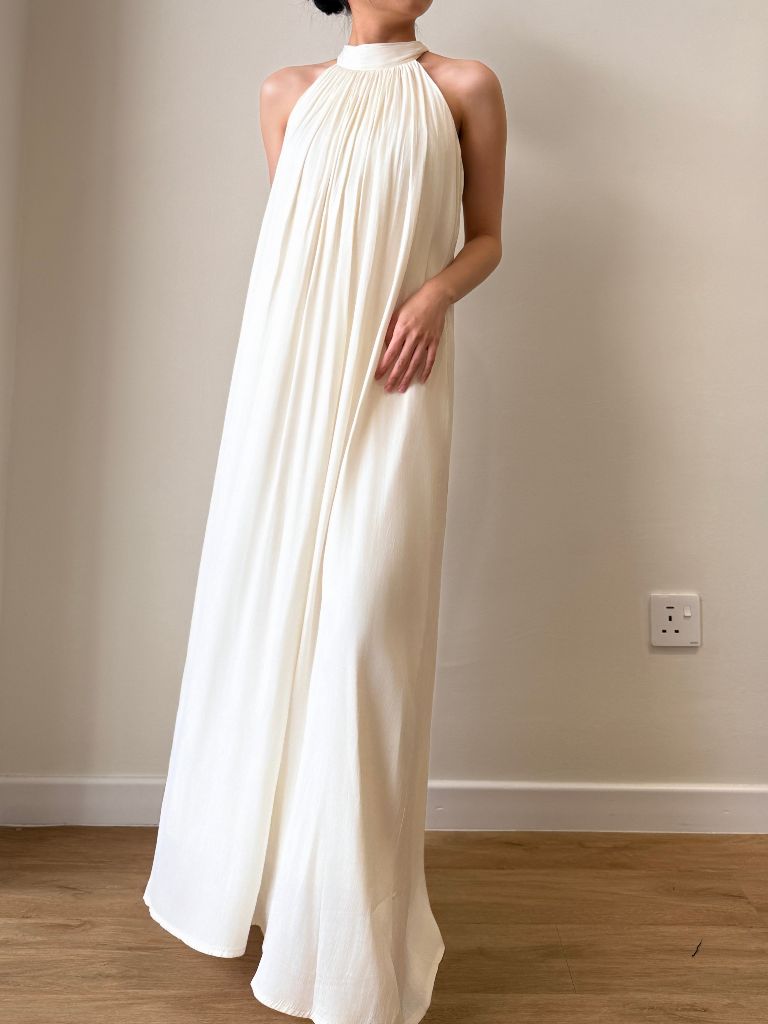Winona Neck Tie Maxi Dress