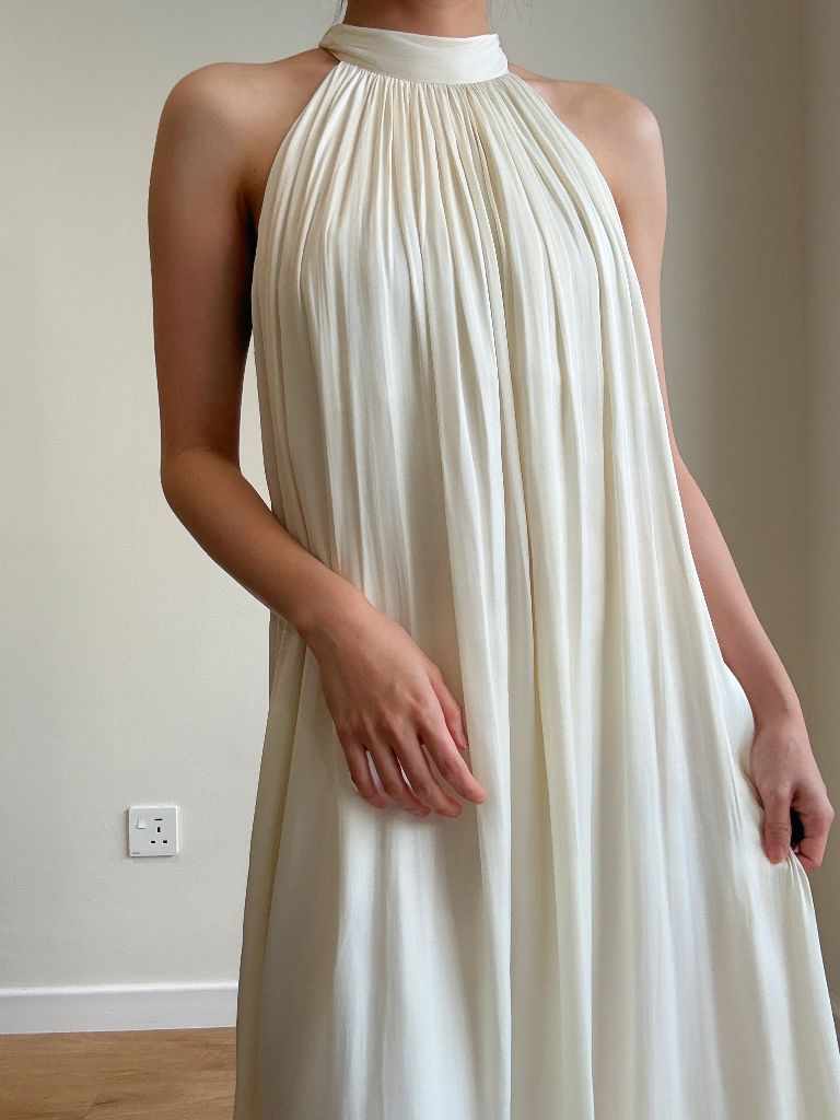 Winona Neck Tie Maxi Dress